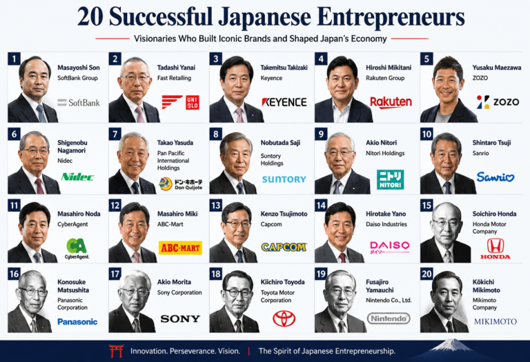 20 Japanese Entrepreneurs Who Built Empires From Nothing 20 Japanese Entrepreneurs Who Built Empires From Nothing
